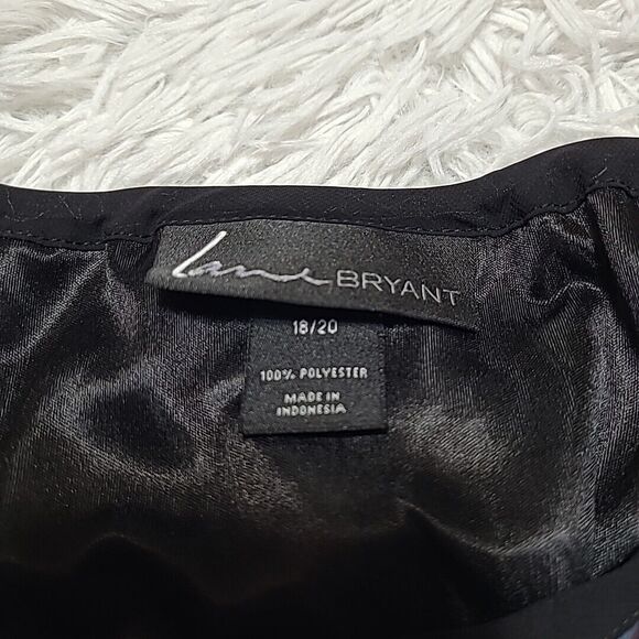 Lane Bryant Midi Dress Sleeveless Square Print Chiffon Multicolor 18/20 - Picture 8 of 11